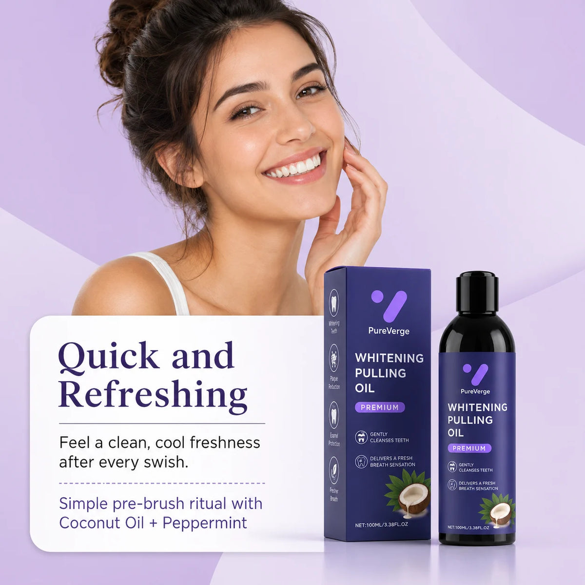 PureVerge® Whitening Coconut Pulling Oil