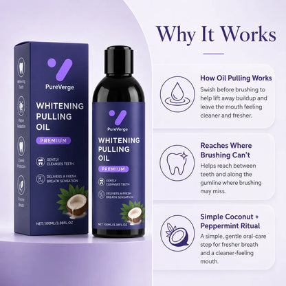 PureVerge® Whitening Coconut Pulling Oil