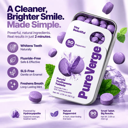 PureVerge® Hydroxyapatite Toothpaste Tablets