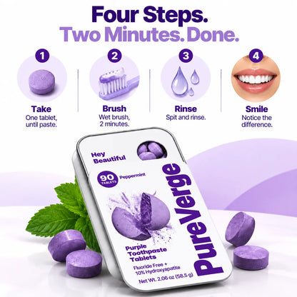 PureVerge® Hydroxyapatite Toothpaste Tablets