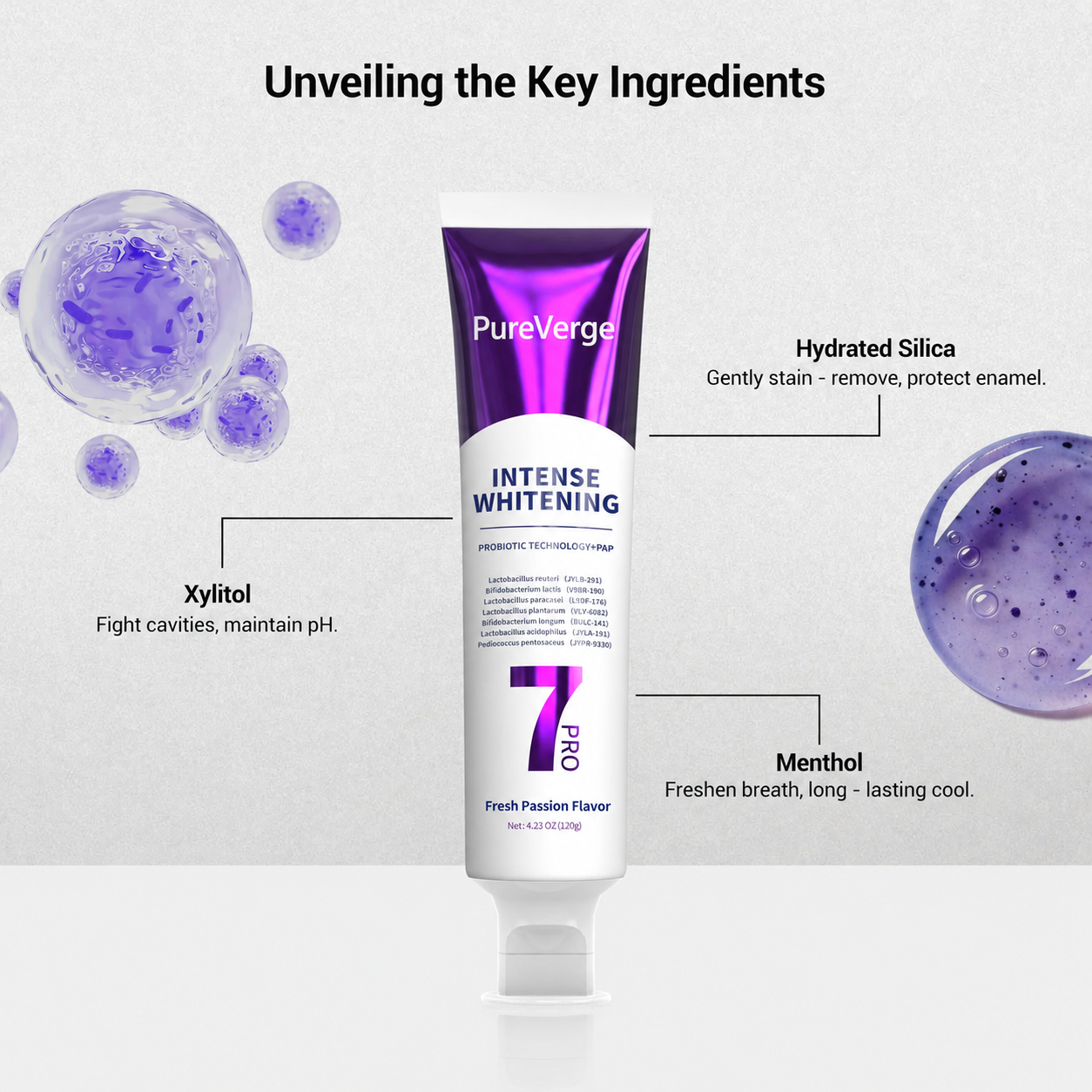 PureVerge© 7 Pro Purple Whitening Toothpaste
