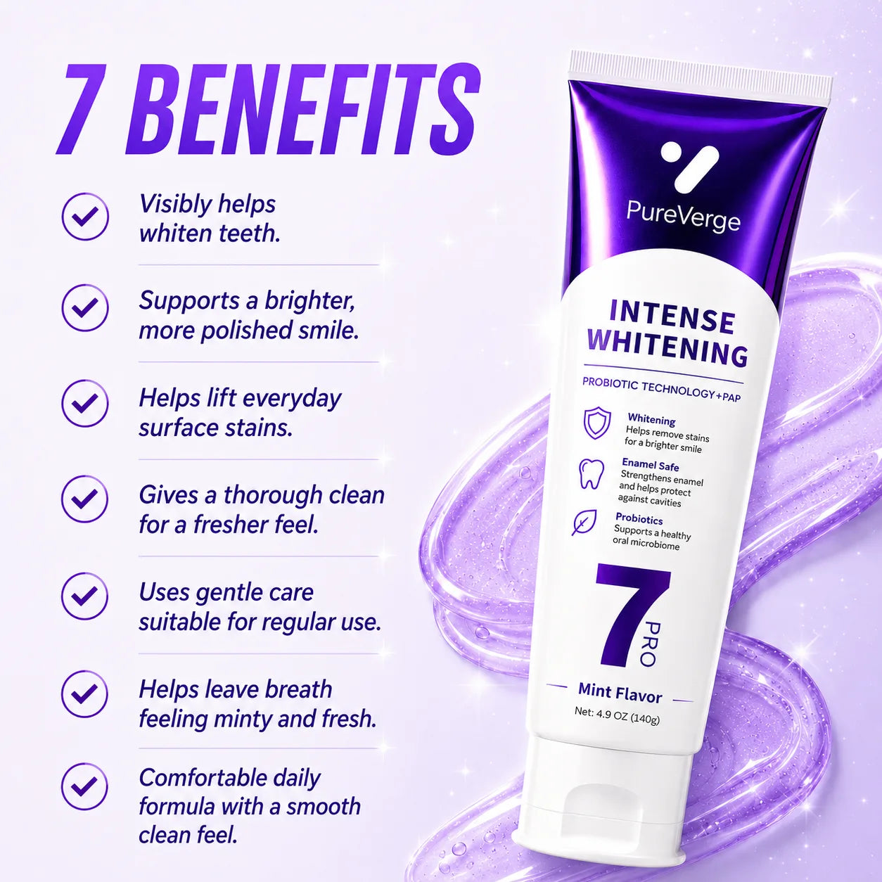 PureVerge® 7 Pro Purple Whitening Toothpaste