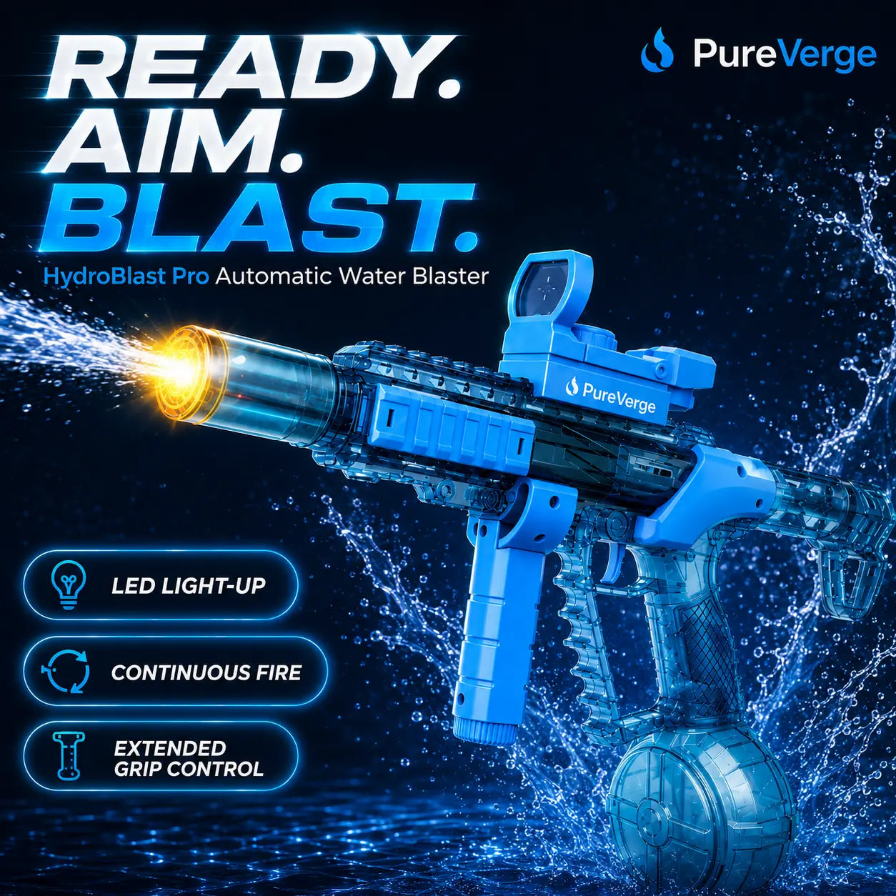 PureVerge HydroBlast™ Bláster de Agua